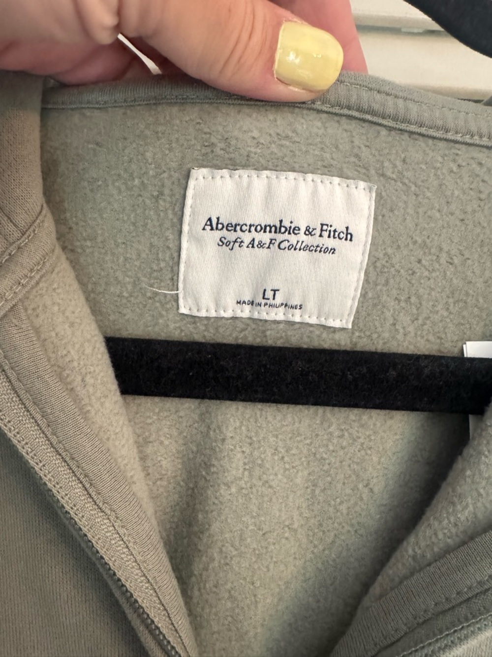 NWT!! Abercrombie & Fitch Hooded Fleece Romper in Light Green - Picture 9 of 13